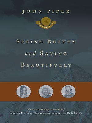 cover image of Seeing Beauty and Saying Beautifully